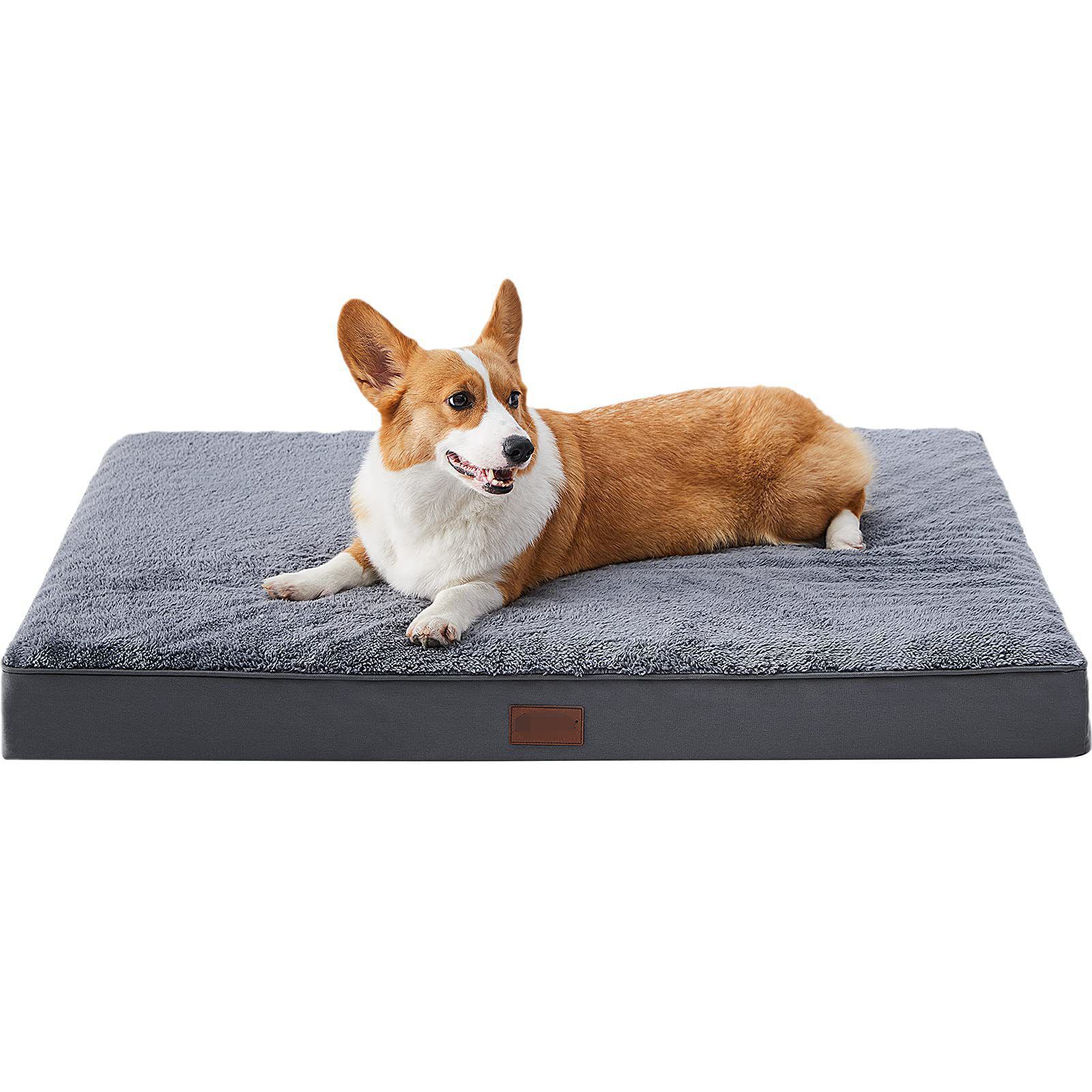 KFX-8865725 Comfortable Grey Cotton Velvet Pet Mat with Anti-Slip Base - Removable and Washable, Multiple Sizes Available