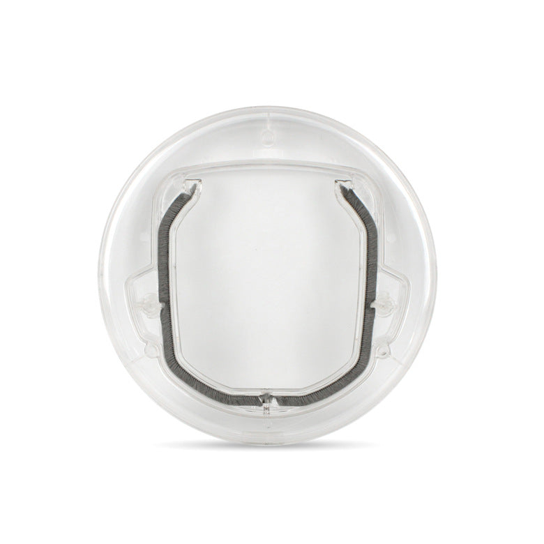 KFX-8867133 Transparent Plastic Cat and Puppy Door with Rotary Switch and 4 Locking Channels - Indoor Use