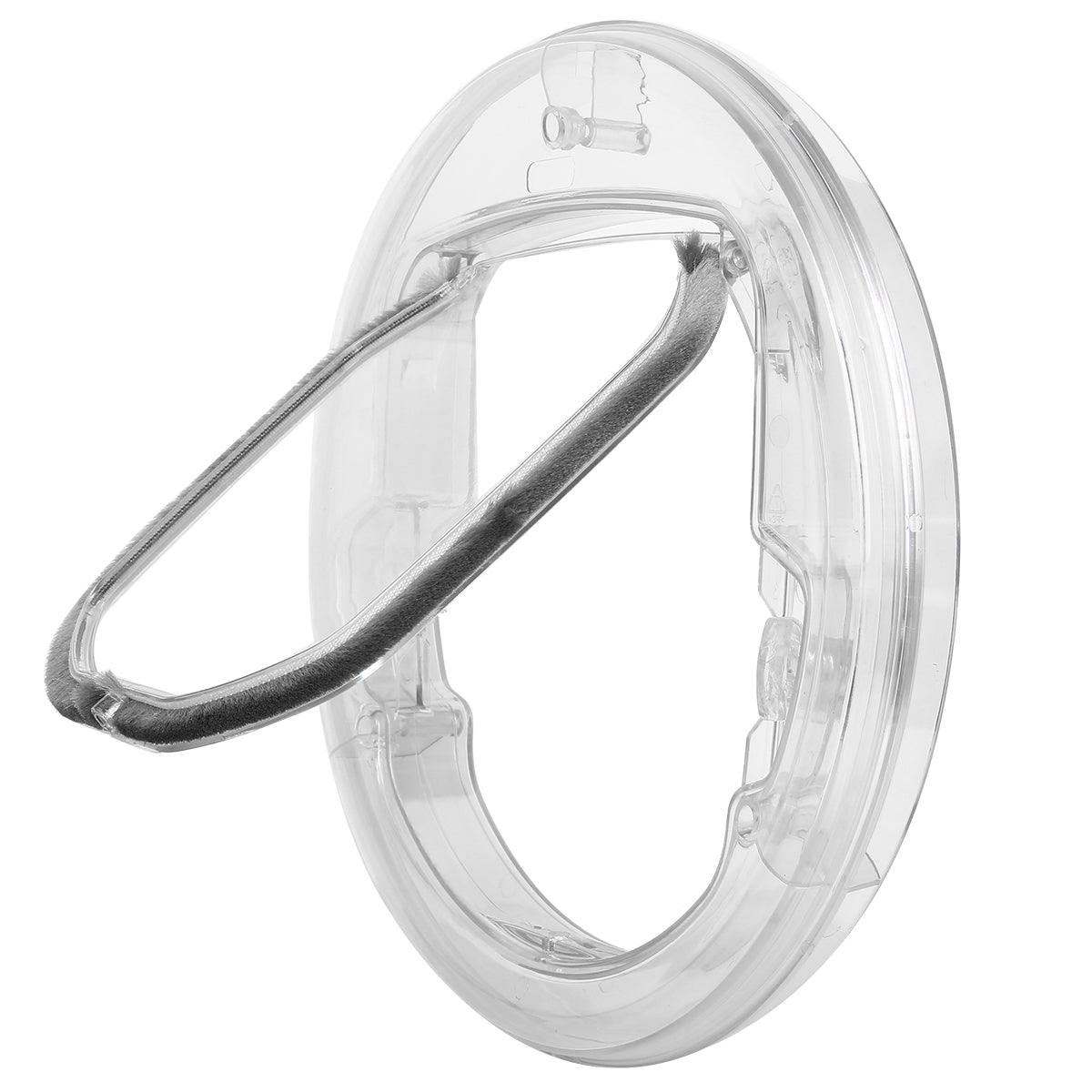 KFX-8867133 Transparent Plastic Cat and Puppy Door with Rotary Switch and 4 Locking Channels - Indoor Use