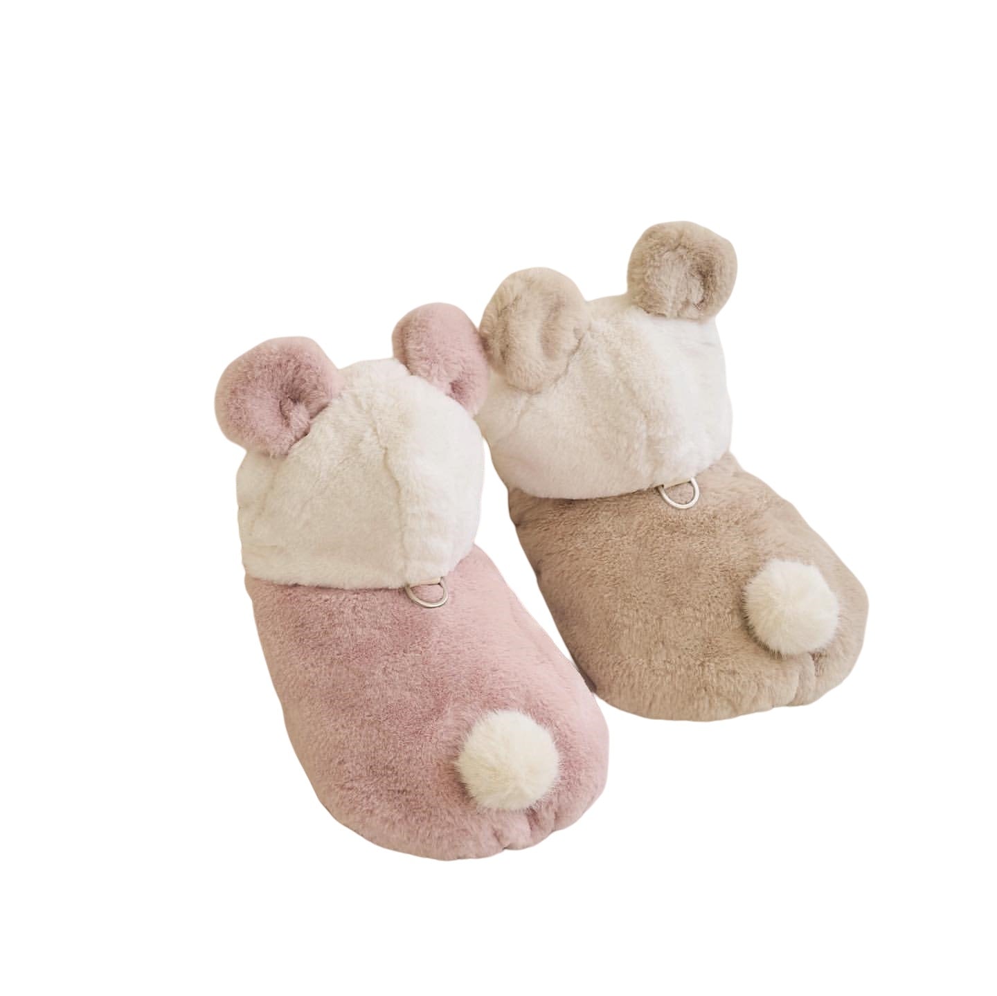KFX-8869309 Cozy Polyester Dog and Cat Coat in Light Pink and Light Brown Sizes XS-XL