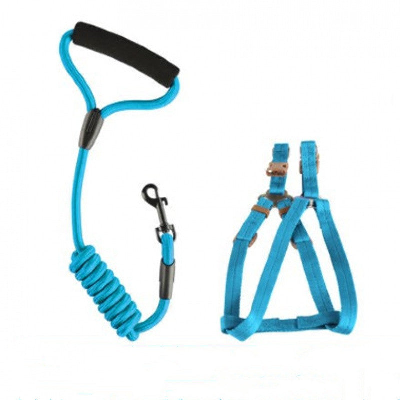 KFX-8869437 Adjustable Dog Leash and Chest Strap - Suitable for Medium to Large Breeds