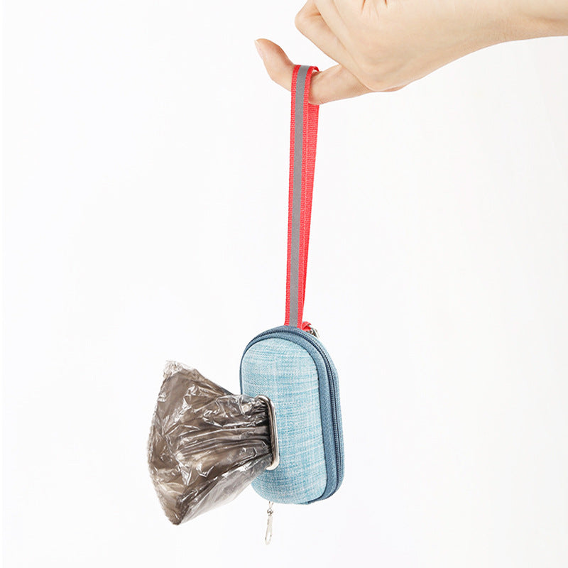 KFX-8871869 Portable Dog Poop Bag Dispenser with Thickened Holder for Easy Pick-Up and Disposal
