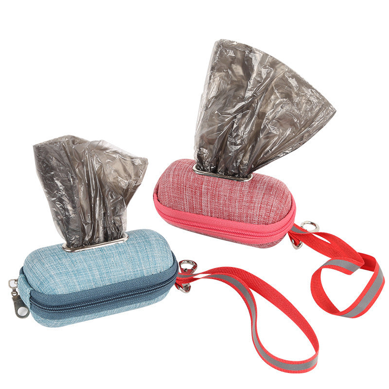KFX-8871869 Portable Dog Poop Bag Dispenser with Thickened Holder for Easy Pick-Up and Disposal