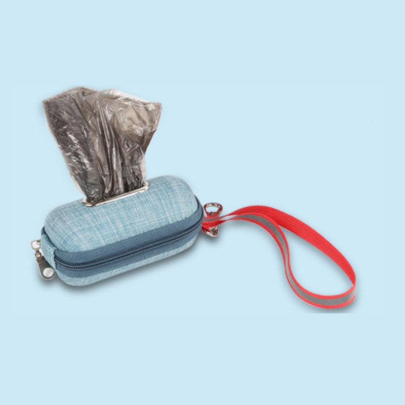 KFX-8871869 Portable Dog Poop Bag Dispenser with Thickened Holder for Easy Pick-Up and Disposal