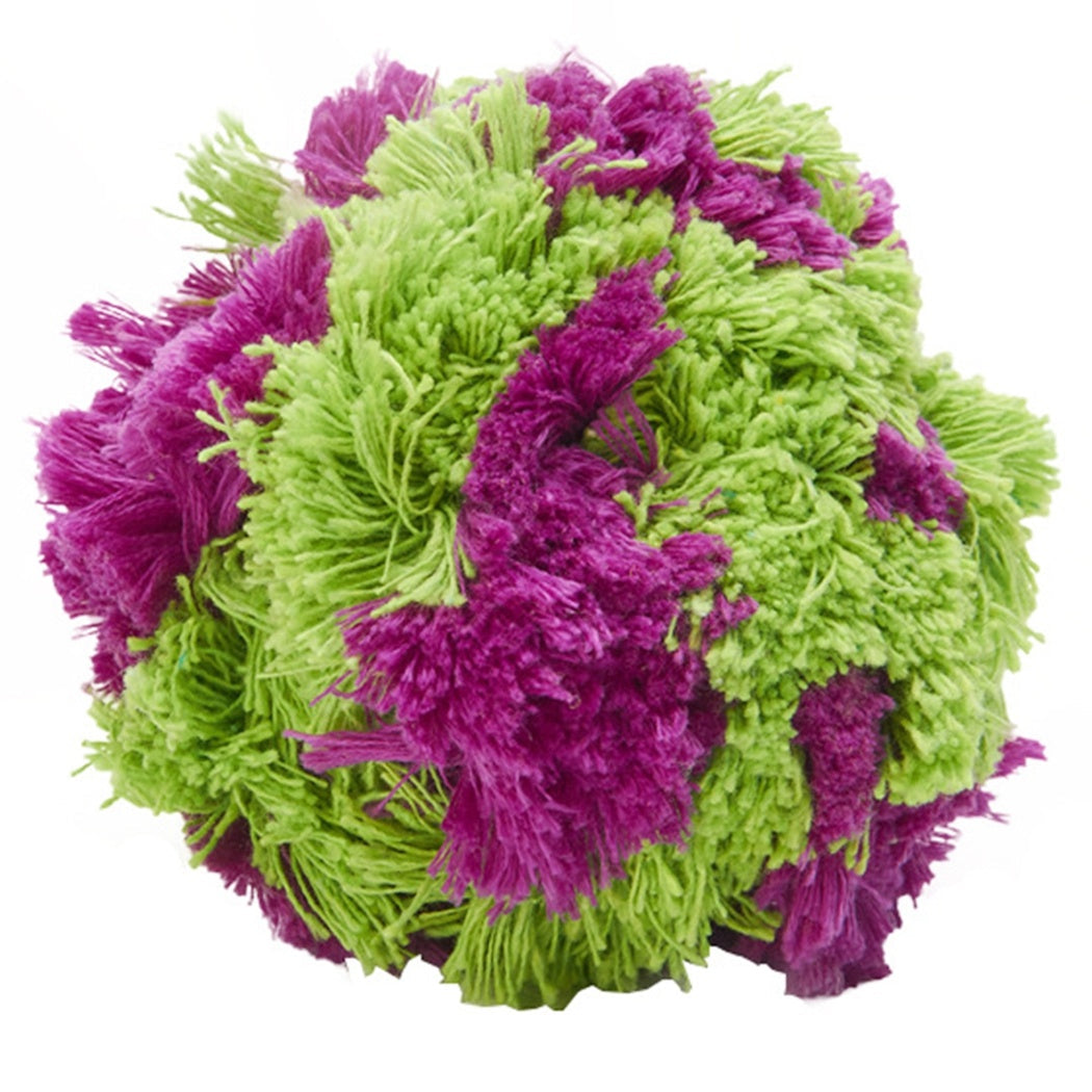 KFX-8872893 Plush Interactive Dog Teething Ball for Chewing and Cleaning Teeth, 15cm Diameter