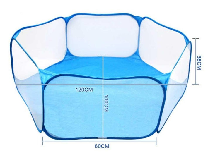 KFX-8874429 Foldable Children's Play Tent with Steel Frame and Waterproof Polyester - Ideal for Indoor and Outdoor Ball Pit Fun
