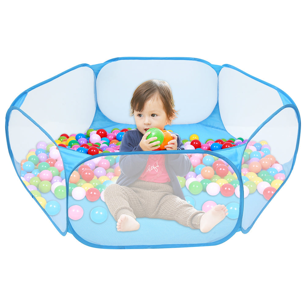 KFX-8874429 Foldable Children's Play Tent with Steel Frame and Waterproof Polyester - Ideal for Indoor and Outdoor Ball Pit Fun