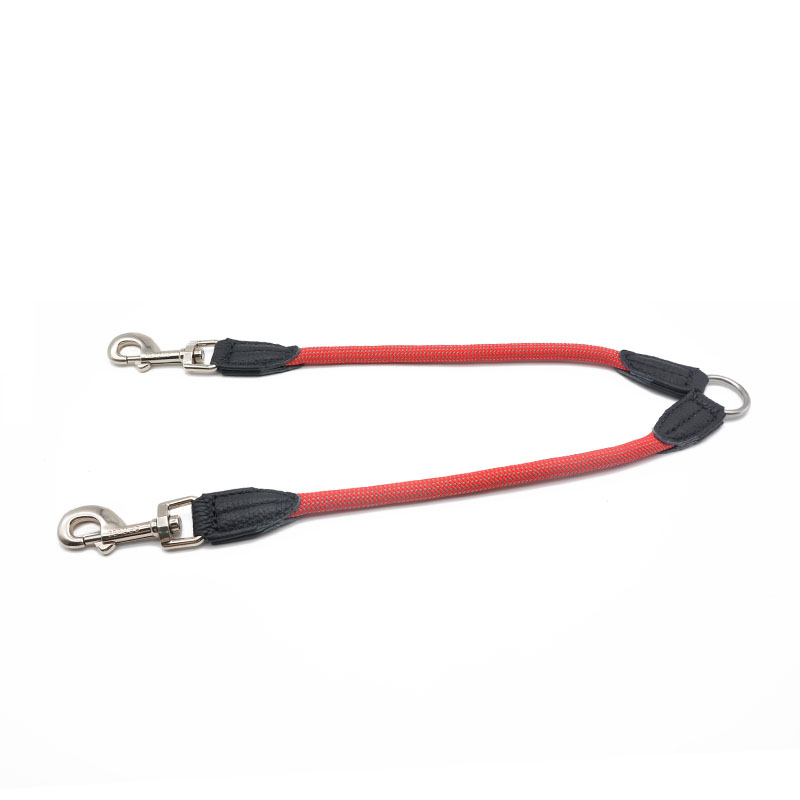 KFX-8875197 Reflective Double-Headed Nylon Dog Leash - Scalable, Durable & Comfortable for Small to Medium Dogs