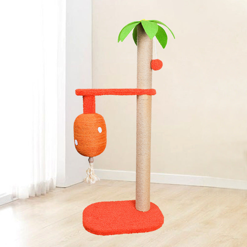 KFX-8875581 Cat Climbing Frame and Sisal Claw Grinding Coconut Tree Pet Toy