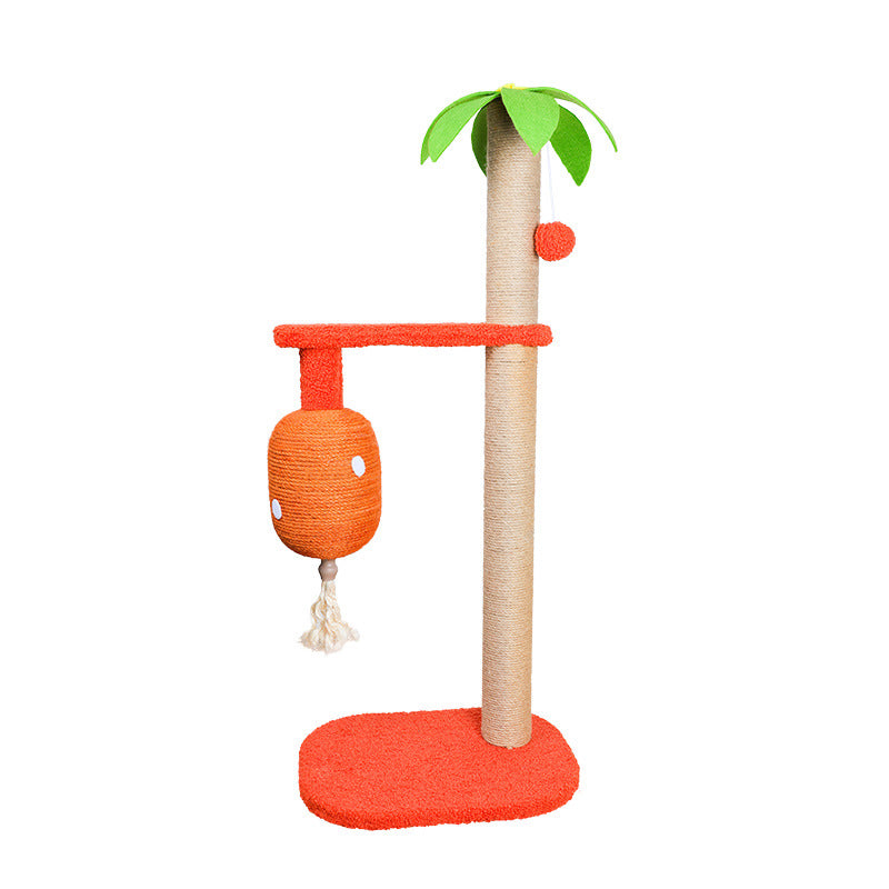 KFX-8875581 Cat Climbing Frame and Sisal Claw Grinding Coconut Tree Pet Toy