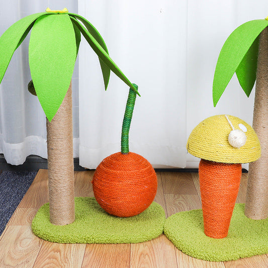 KFX-8875581 Cat Climbing Frame and Sisal Claw Grinding Coconut Tree Pet Toy