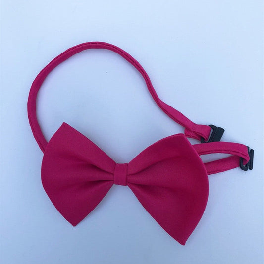 KFX-8877629 Colorful Cat Flower Bow Tie Hairpin - Polyester Material, Suitable for All Pets