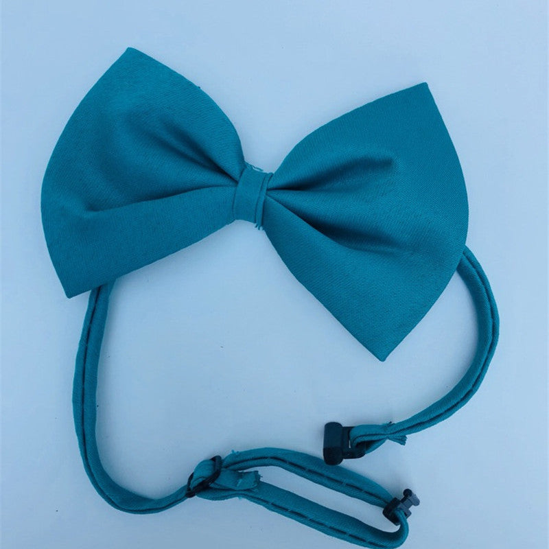KFX-8877629 Colorful Cat Flower Bow Tie Hairpin - Polyester Material, Suitable for All Pets