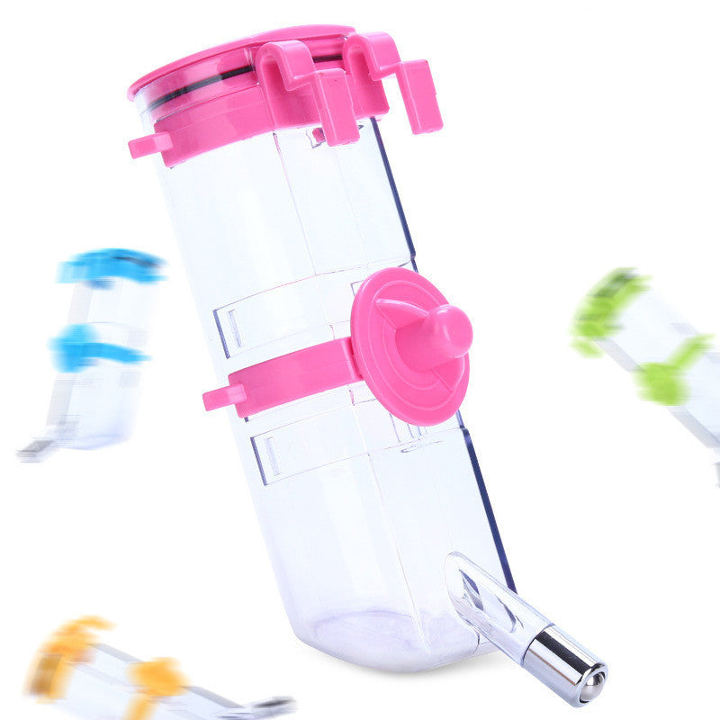 KFX-8881213 Automatic Pet Drinking Fountain - Hanging Type, 180ML to 500ML, Available in Pink, Green, Blue, Yellow