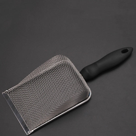 KFX-8881341 Stainless Steel Cat Litter Shovel with Fine Mesh Options for Efficient Sand Leakage