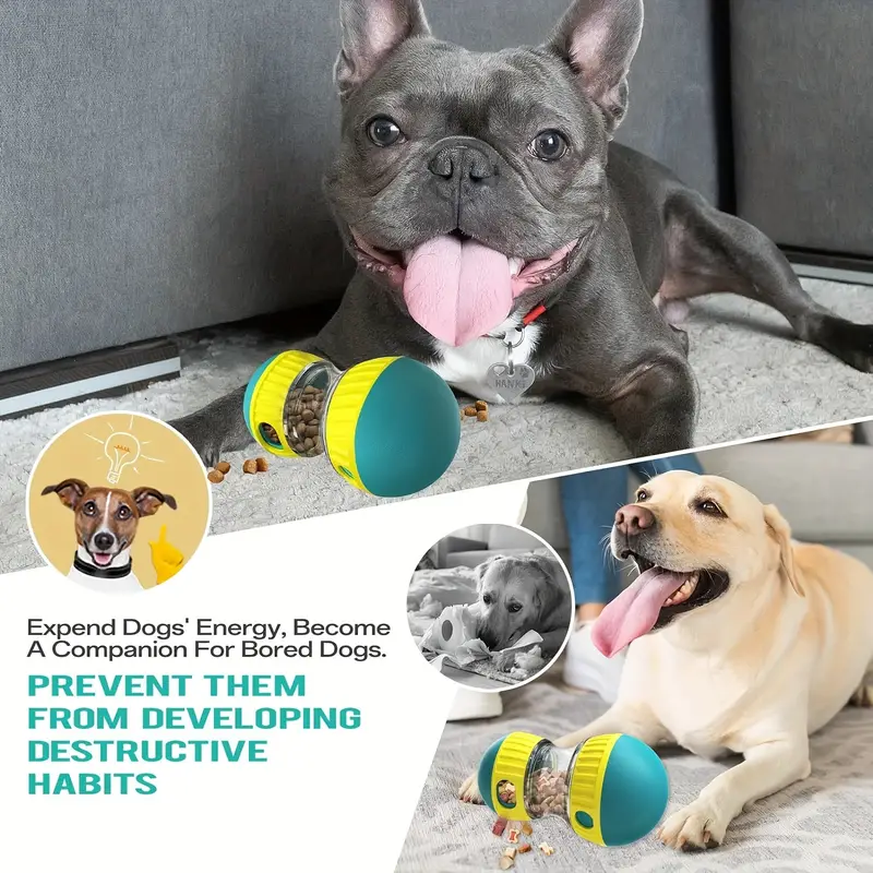 KFX-8882621 Adjustable Interactive Treat Dispenser for Dogs - Slow Feeder and Puzzle Toy for Mental Stimulation and Exercise