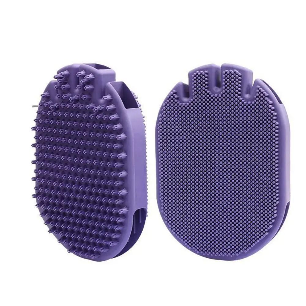 KFX-8883005 Soft Bristle Dual-Sided Pet Massage and Shampoo Brush for Dogs and Cats