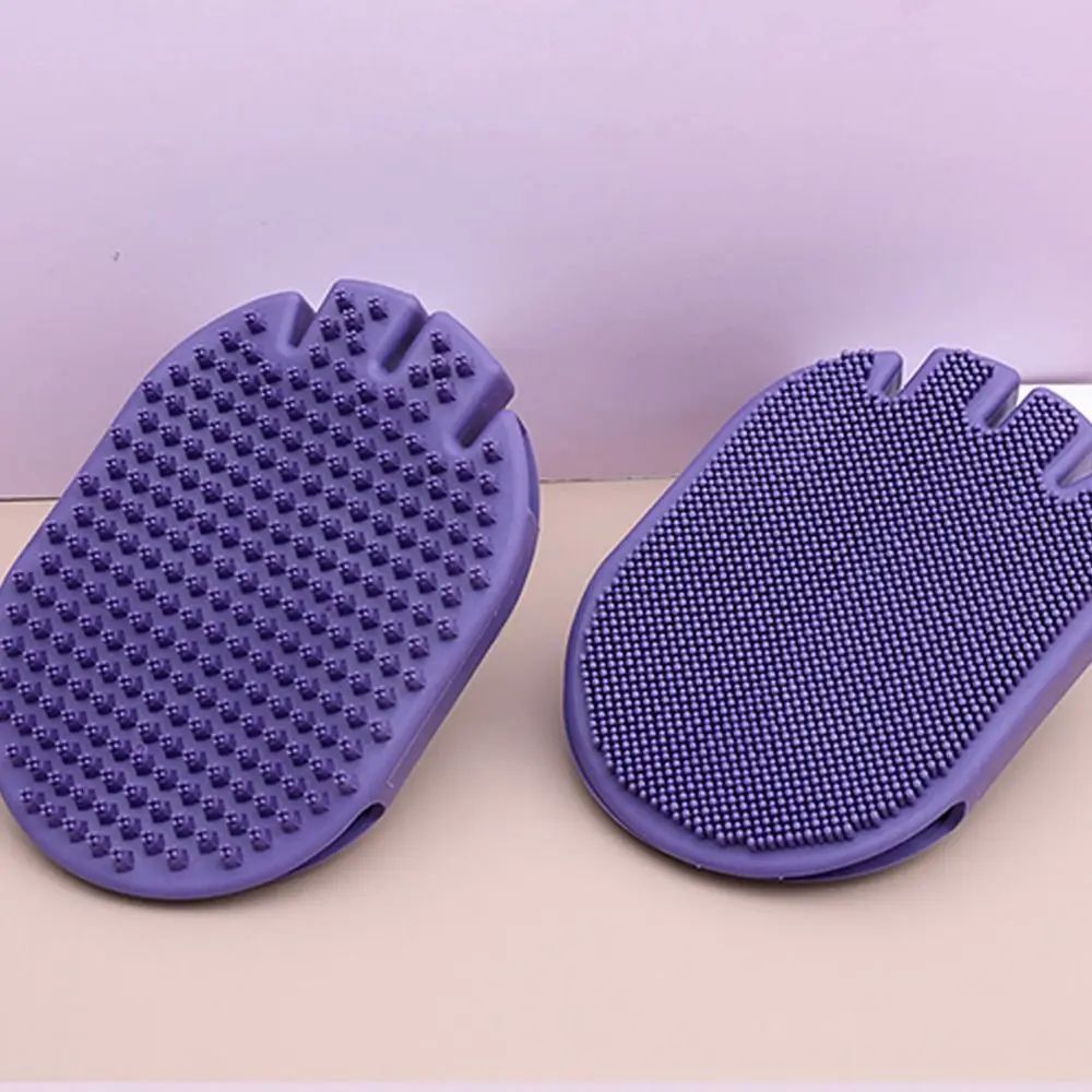 KFX-8883005 Soft Bristle Dual-Sided Pet Massage and Shampoo Brush for Dogs and Cats