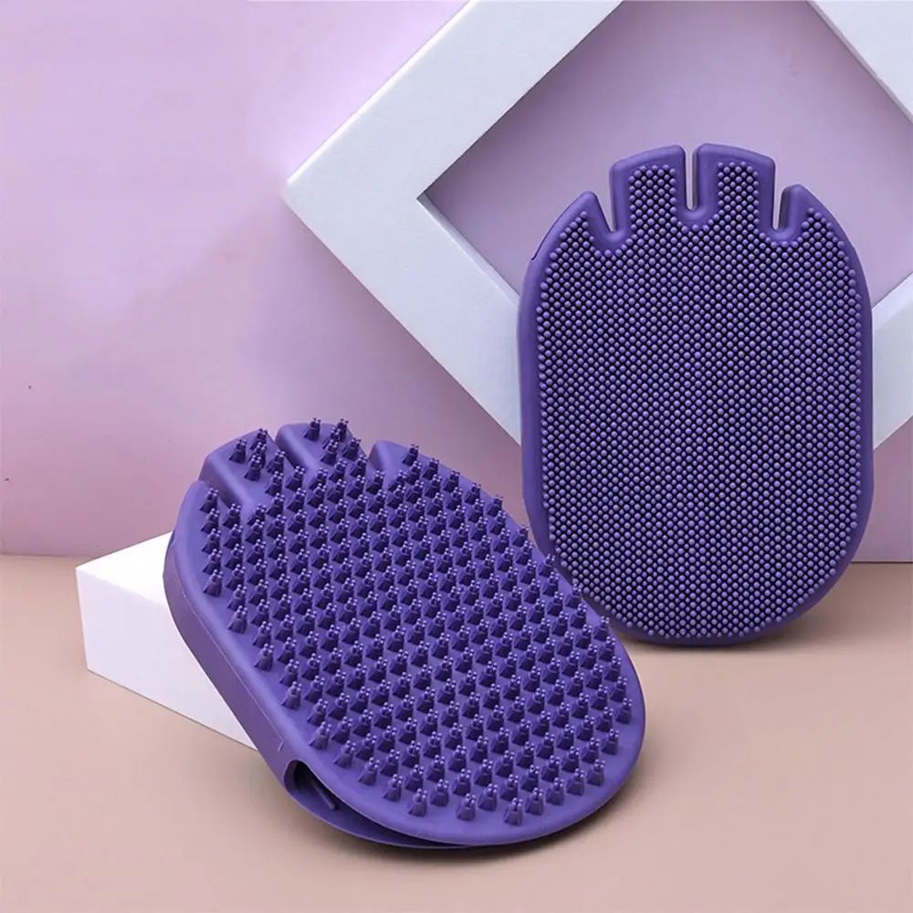 KFX-8883005 Soft Bristle Dual-Sided Pet Massage and Shampoo Brush for Dogs and Cats