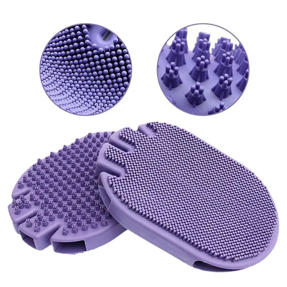 KFX-8883005 Soft Bristle Dual-Sided Pet Massage and Shampoo Brush for Dogs and Cats