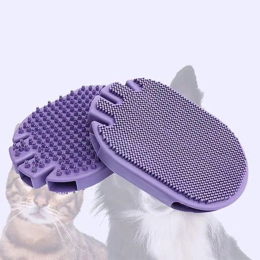KFX-8883005 Soft Bristle Dual-Sided Pet Massage and Shampoo Brush for Dogs and Cats