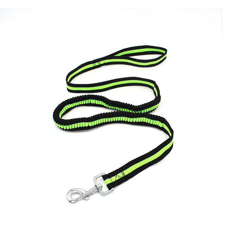 KFX-8885949 Elastic Pet Hand Holding Leash with Chest Strap, Available in Blue, Red, Green, and Rose, Nylon Material, 2.5*120 cm, Stretchable to 150 cm