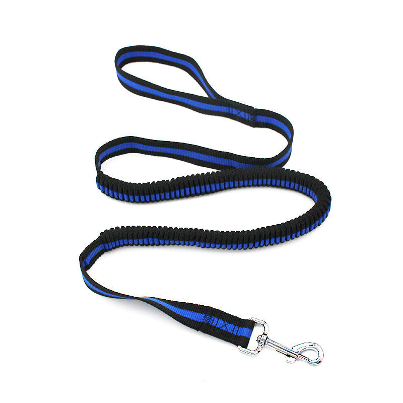 KFX-8885949 Elastic Pet Hand Holding Leash with Chest Strap, Available in Blue, Red, Green, and Rose, Nylon Material, 2.5*120 cm, Stretchable to 150 cm