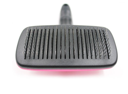 KFX-8886717 Automatic Stainless Steel Pet Grooming Comb for Dogs and Cats with Retractable Self-Cleaning Feature