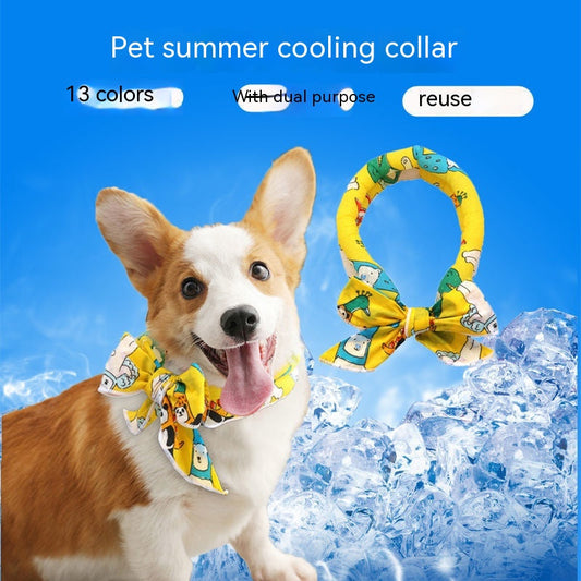 KFX-8888509 Cooling Pet Ice Scarf for Heatstroke Prevention in Summer