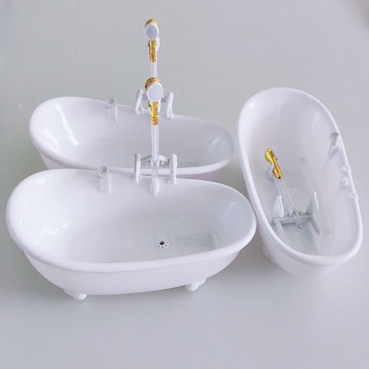 KFX-8888765 Automatic Bathtub Water Circulator Dispenser - Plastic, Powered by 3 AA Batteries, Compact Size 22x11x17cm