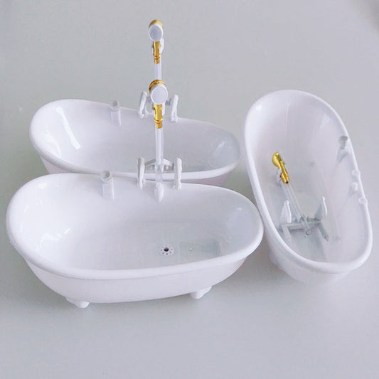 KFX-8888765 Automatic Bathtub Water Circulator Dispenser - Plastic, Powered by 3 AA Batteries, Compact Size 22x11x17cm