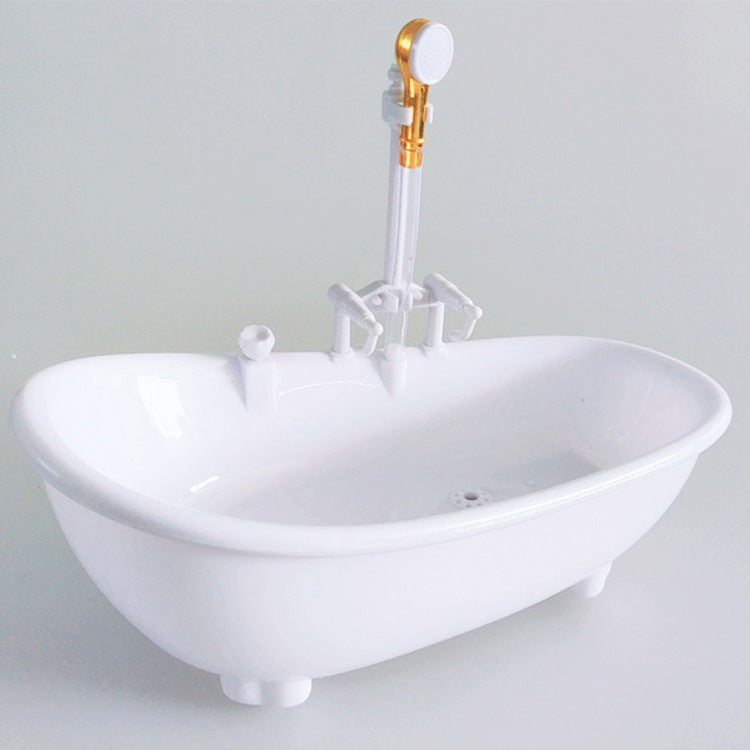 KFX-8888765 Automatic Bathtub Water Circulator Dispenser - Plastic, Powered by 3 AA Batteries, Compact Size 22x11x17cm