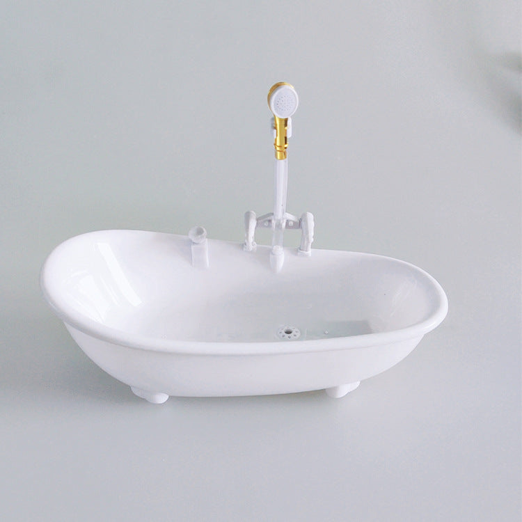 KFX-8888765 Automatic Bathtub Water Circulator Dispenser - Plastic, Powered by 3 AA Batteries, Compact Size 22x11x17cm