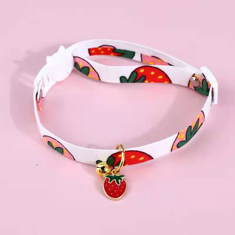 KFX-8888893 Multicolor Breakaway Cat Collar with Bow Pendant and Bells, Adjustable 17-32cm