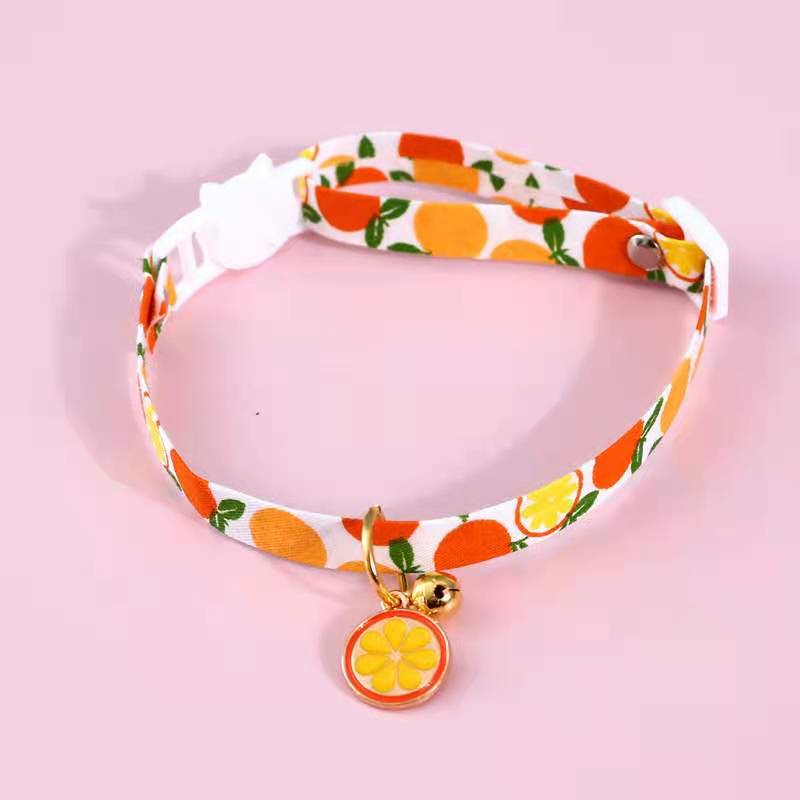 KFX-8888893 Multicolor Breakaway Cat Collar with Bow Pendant and Bells, Adjustable 17-32cm
