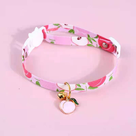 KFX-8888893 Multicolor Breakaway Cat Collar with Bow Pendant and Bells, Adjustable 17-32cm