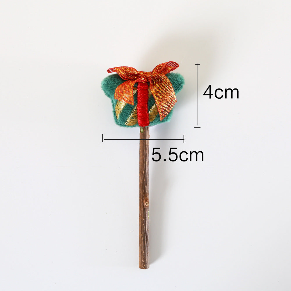 KFX-8889533 Rainbow Plush Chew Toys for Cats - Molar Sticks for Dental Health, Handmade from Natural Materials