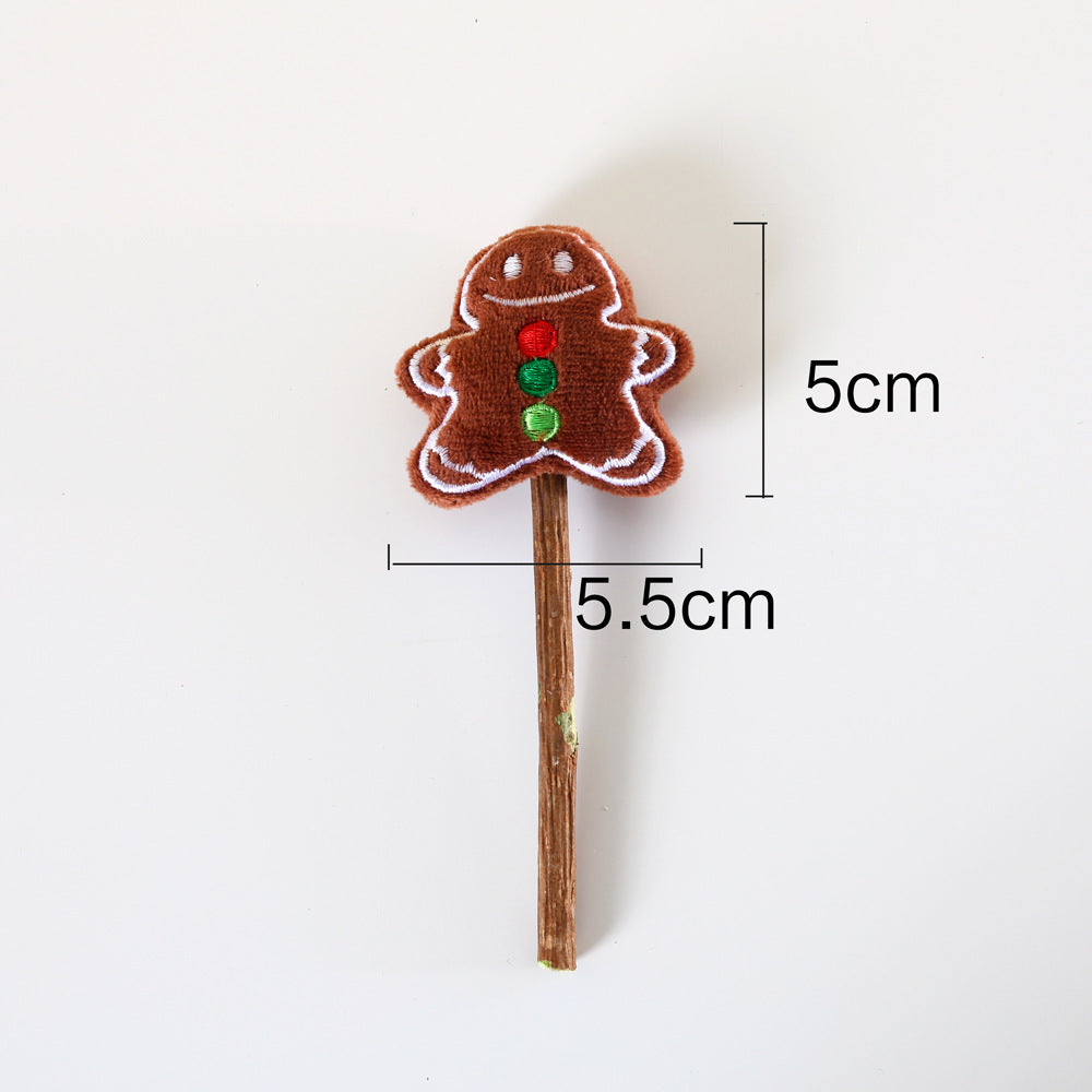 KFX-8889533 Rainbow Plush Chew Toys for Cats - Molar Sticks for Dental Health, Handmade from Natural Materials