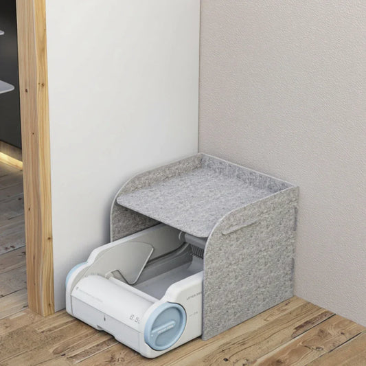 KFX-889427 Self-Cleaning Cat Litter Box with Modular Structure and Anti-Stick Base, 5L Capacity
