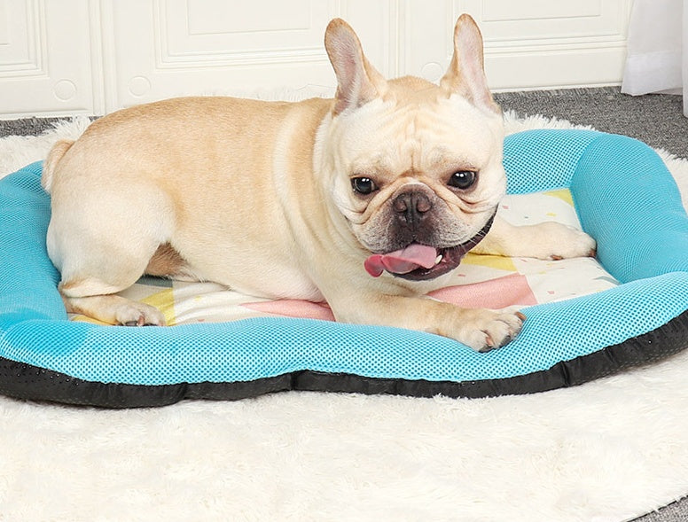 KFX-8900669 Cooling Pet Ice Mat in Blue, Yellow, Pink, Green - Sizes S, M, L Available