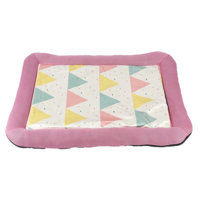 KFX-8900669 Cooling Pet Ice Mat in Blue, Yellow, Pink, Green - Sizes S, M, L Available