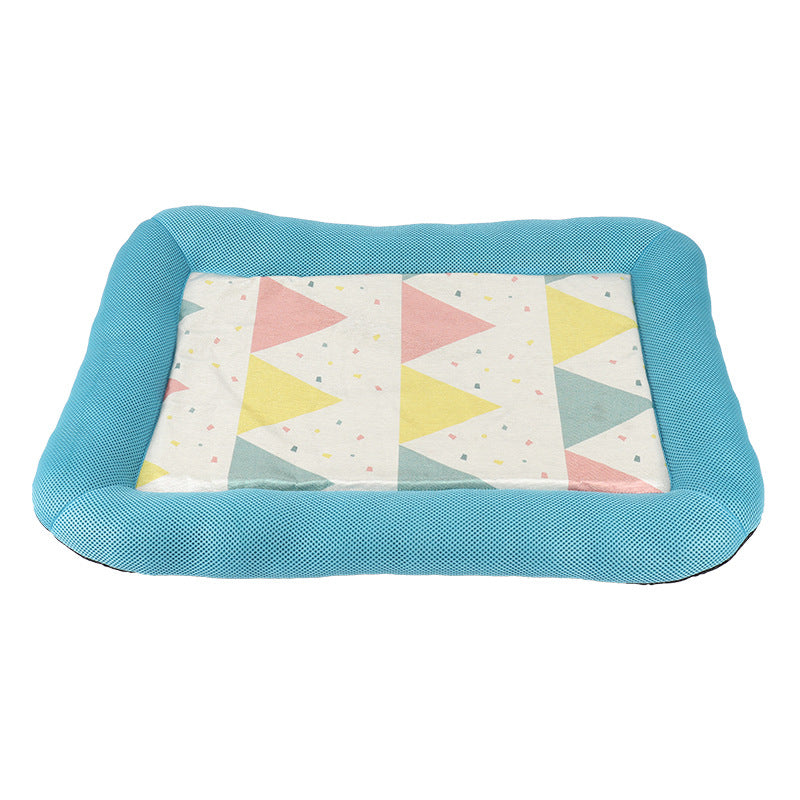 KFX-8900669 Cooling Pet Ice Mat in Blue, Yellow, Pink, Green - Sizes S, M, L Available