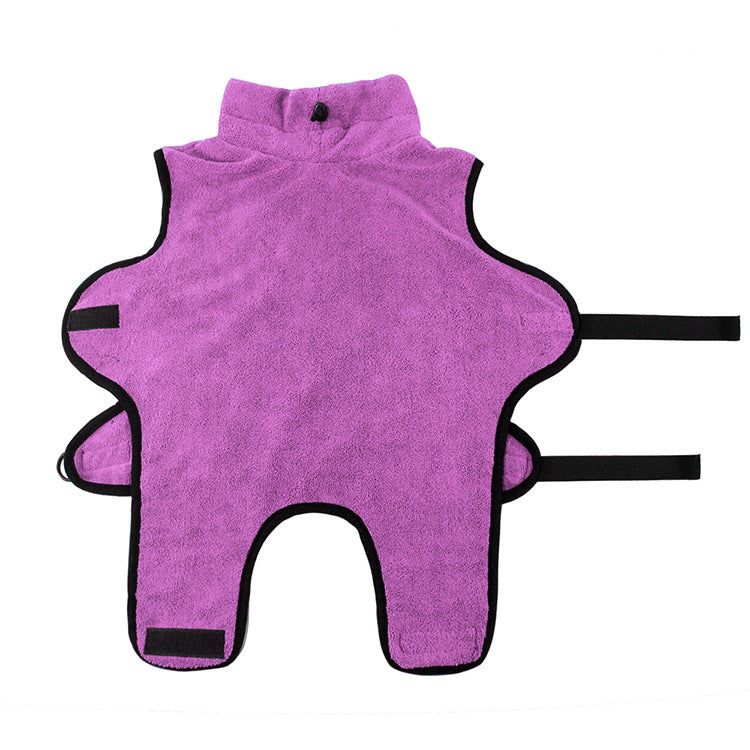 KFX-8900797 Microfiber Dog and Cat Bathrobe for All Seasons, Suitable for Small to Large Pets