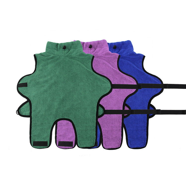 KFX-8900797 Microfiber Dog and Cat Bathrobe for All Seasons, Suitable for Small to Large Pets