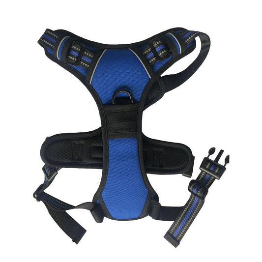 KFX-8901693 Reflective Explosion-Proof Dog Harness for All Breeds - Oxford Cloth, Mesh, and EVA