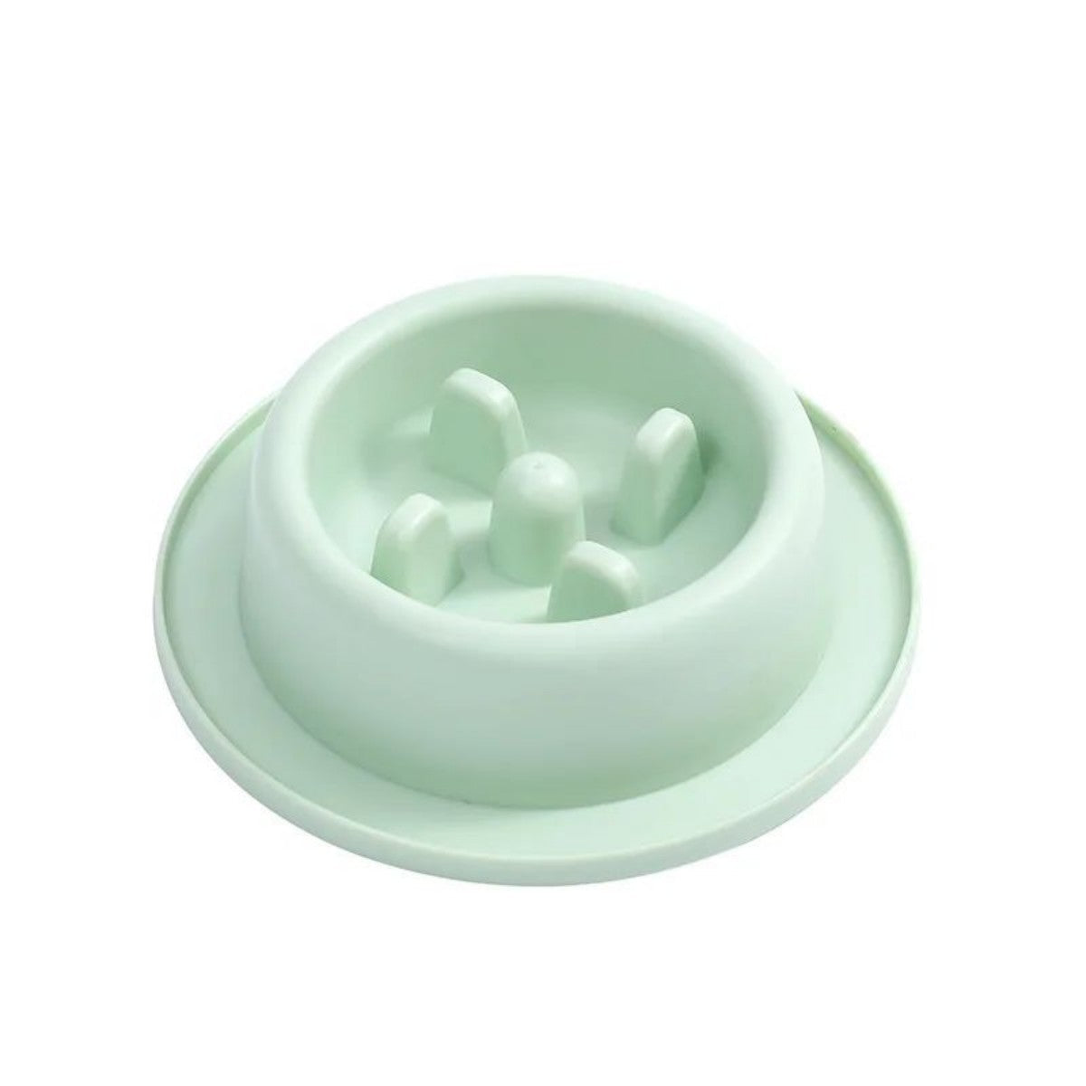 KFX-8902589 Slow Feed Dog Bowl for Cats and Dogs - Anti-Choking Interactive Feeding Dish in Macaroon Colors
