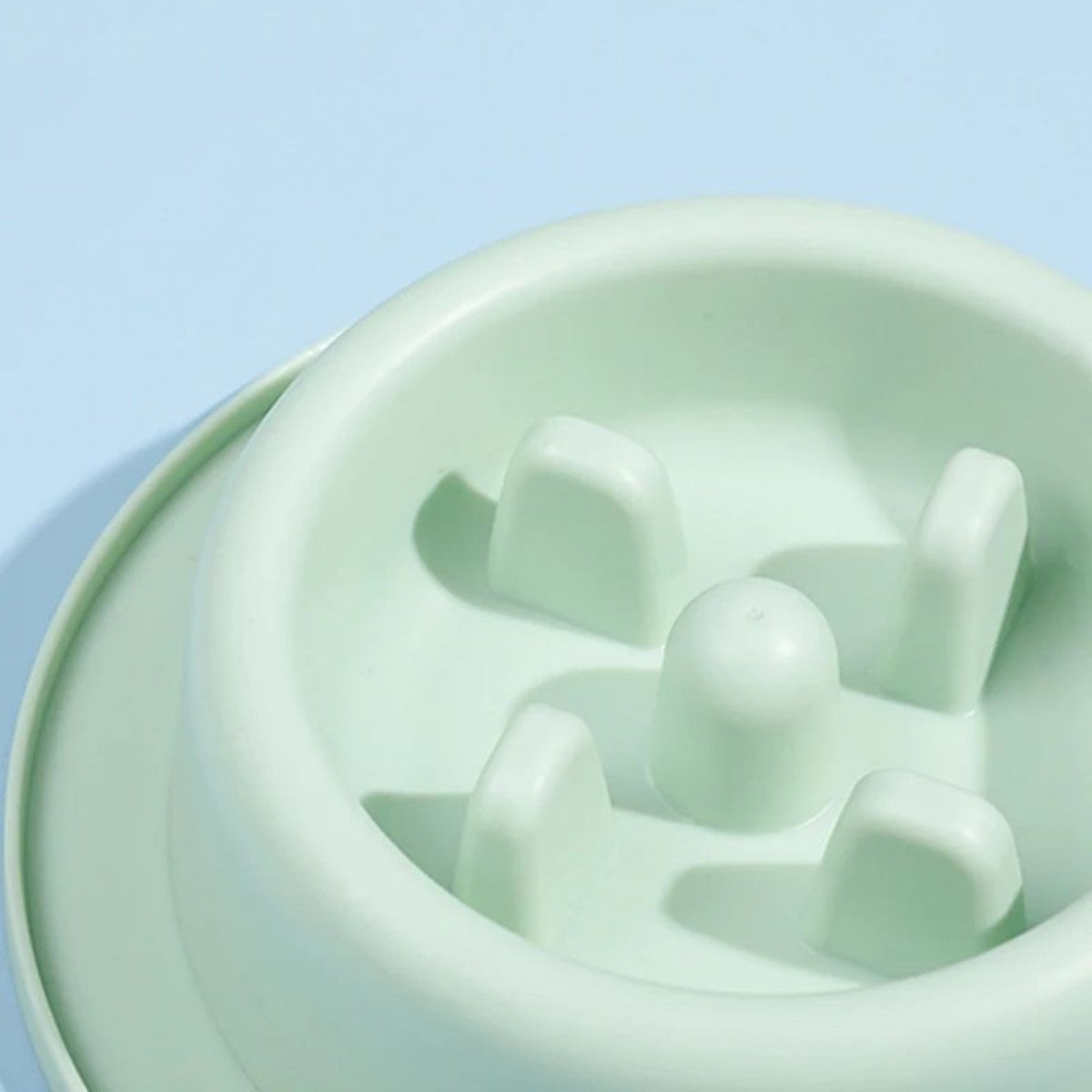 KFX-8902589 Slow Feed Dog Bowl for Cats and Dogs - Anti-Choking Interactive Feeding Dish in Macaroon Colors