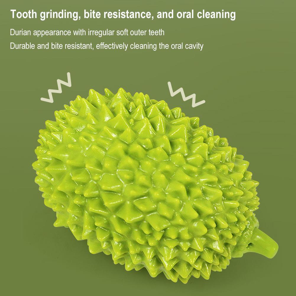 KFX-8903869 Durian Shape Durable Chew Toy for Dogs - Bite-Resistant Tooth Cleaning Ball