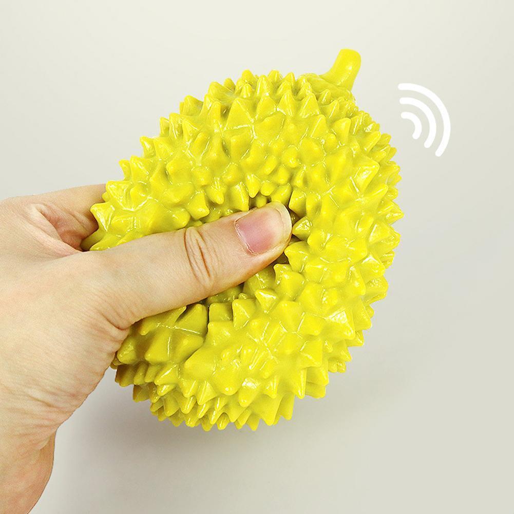 KFX-8903869 Durian Shape Durable Chew Toy for Dogs - Bite-Resistant Tooth Cleaning Ball