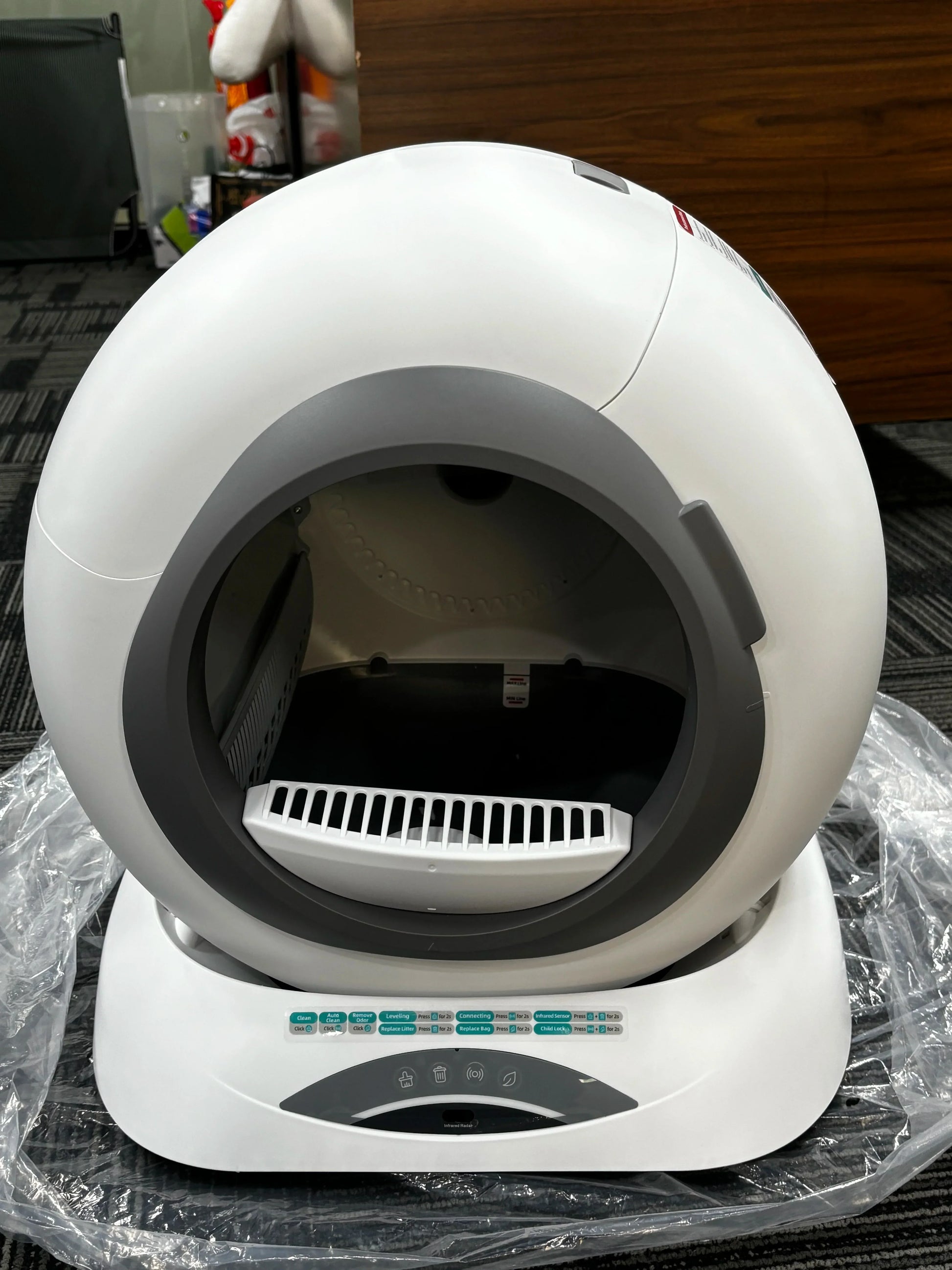 KFX-890579 Smart Self-Cleaning Cat Litter Box with WiFi App Control, Large 9L Capacity for Cats 1.5-8KG